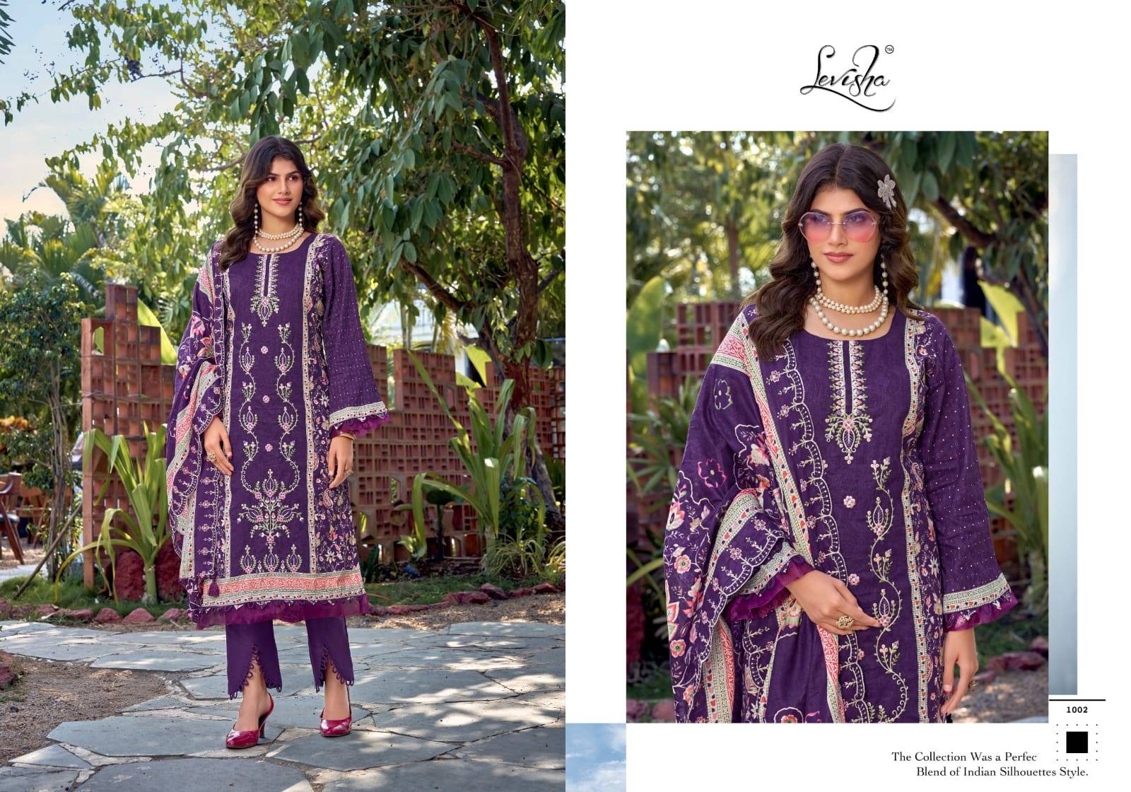 Binsaeed Nx-6 By Levisha 1001 To 1006 Series Designer Suits Camric Lawn Cotton Dresses At Wholesale Price